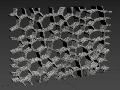 Voronoi shelf 3D model