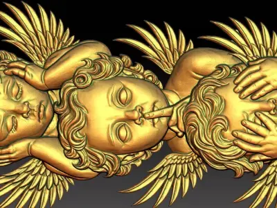 1 angel CNC Relief Model 3D print model