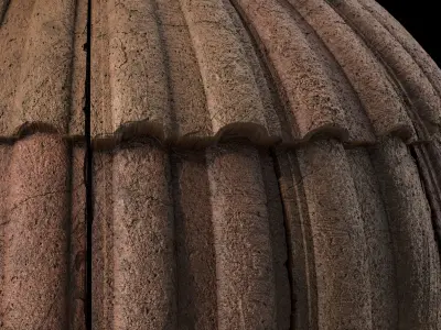 Roof Tile Materials 67- Concrete Roofing by Sbsar  Seamless Pbr Texture