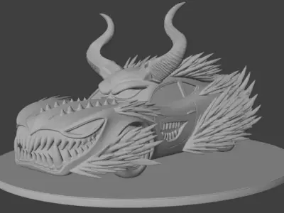 Halloween Beast Car Infernal Predator 3D print model