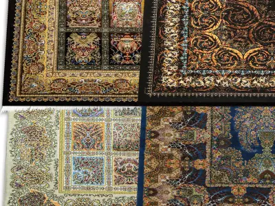 Persian Carpet Collection-vol13-4k texture Low-poly 3D model