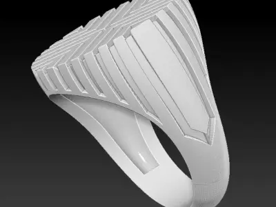Modern X Ring 3D print model