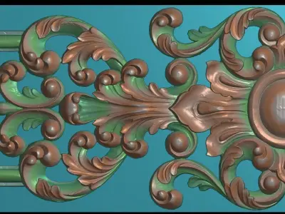 vintage 3d ceiling flower 3D print model
