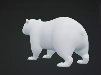 Capybara 3D Model Realistic Animal Sculpture Free 3D print model