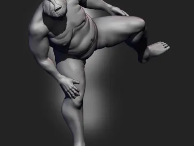 Sumo Wrestler Free 3D print model