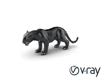 ShadowFlit Panther 3D model pack Low-poly 3D model