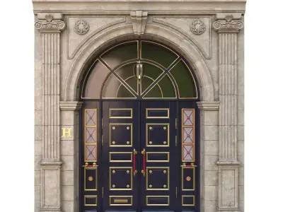 Entrance classic door 3D model