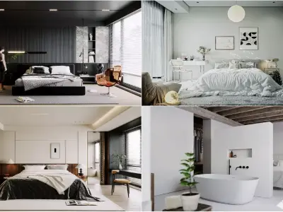 Bedroom Collection 08 For Unreal Engine 3D model