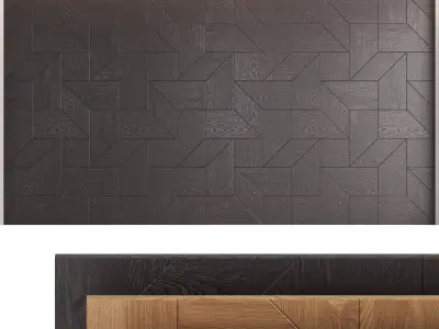 Decorative wall panels set 27 3D model