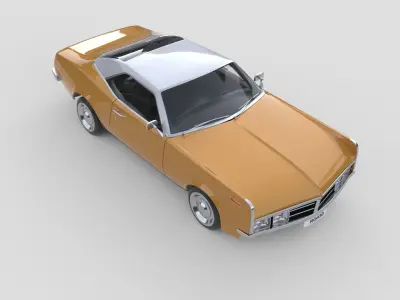 Generic Muscle Car America 1970 3D model