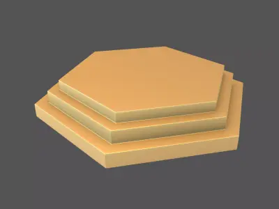 Podium Stage v3 003 Low-poly 3D model