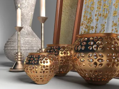 Decorative set 005 3D model