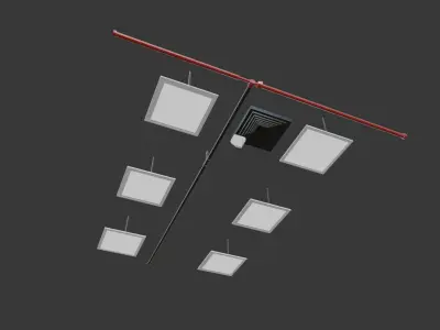 Led lights Low-poly 3D model