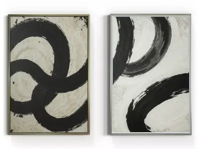 Picture with frame N-007 3D model