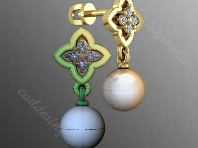 Earrings n7 3D print model