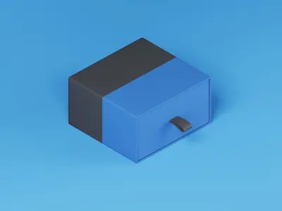 Luxury Gift Box 3D Model Low-poly 3D model