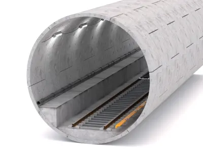 Subway Tunnel 3D model