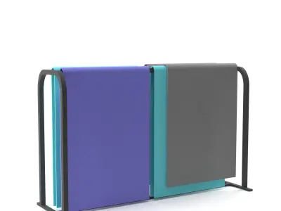 Yoga Mat Rack 3D model