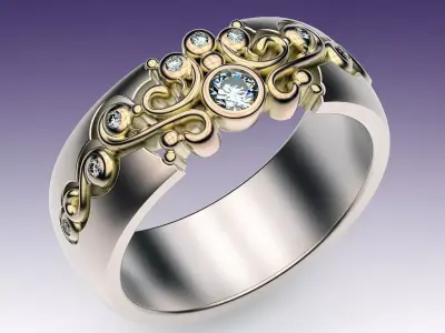 Ring Tracery  3D print model