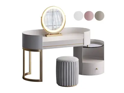 Dressing Table In The Bedroom 3D model