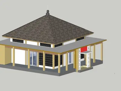 3D Model Mushola 3D model