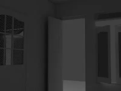 house with interior and exterior 3D model