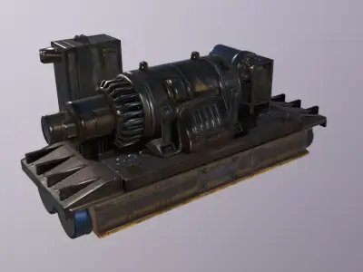 Crane Engine Low-poly 3D model