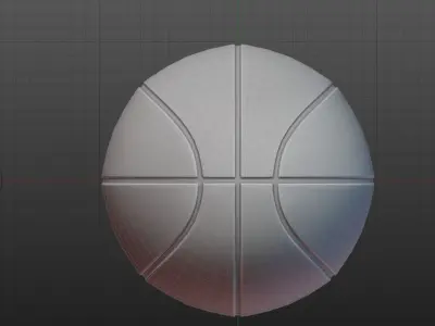 Basketball football Low-poly 3D model
