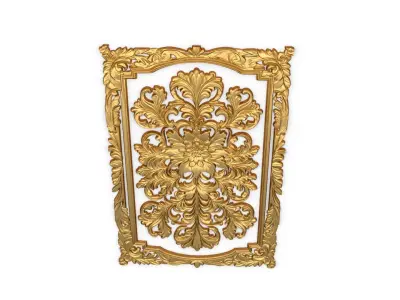 classical door decor 04 3D model