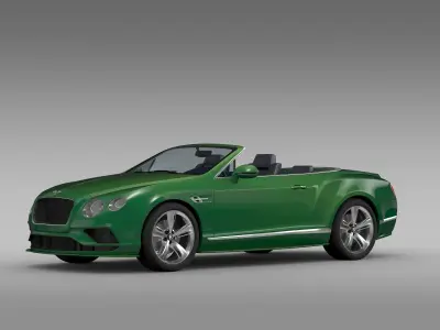 Bentley Continental GT Speed Convertible 2017 3D model