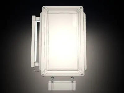 Neon bar sign Low-poly 3D model