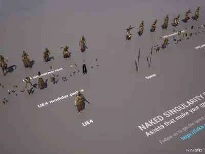 Dark fantasy Executioner - Executioner Prison guard - Game-ready Low-poly 3D model