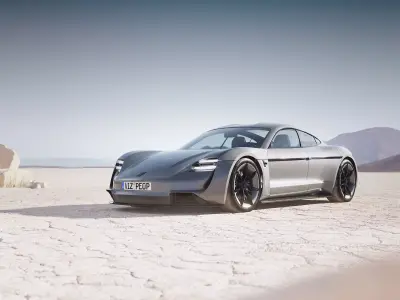 Electric German sport car unbranded 3D model