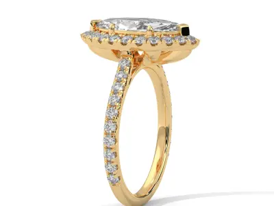 solitaire ring with detail images and 360 render videos 83 3D print model