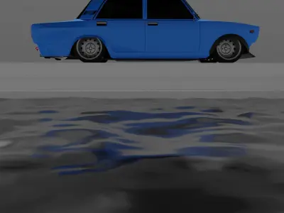 High-poly Vaz-2107 styling  3D model