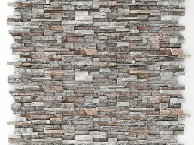 Wall stone clincer rock decor  Low n1 3D model