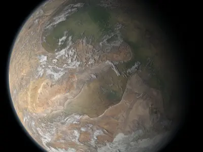 Desert Planet 07 Free 3D model