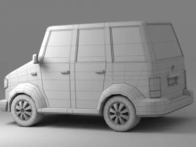 Cartoon Car Collection V4 3D model