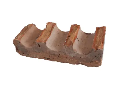 Ultra realistic Old Brick Scan 8k HD Low-poly 3D model