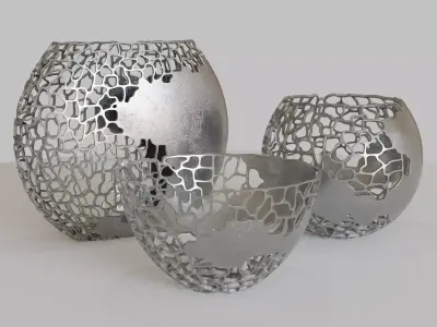 Abstract vases 3D model