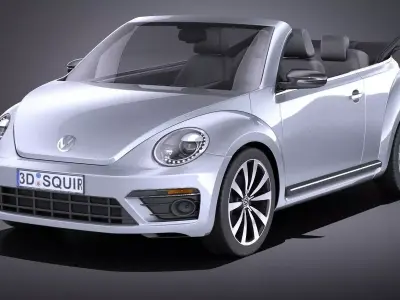 Volkswagen Beetle Convertible R-line 2015 VRAY 3D model