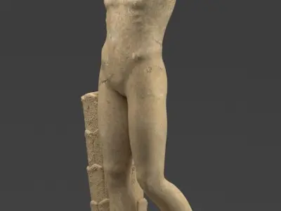 Statue landsdowne athlete 3D model