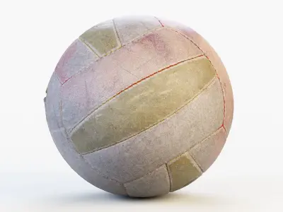 Old Volley Ball PBR 3D model