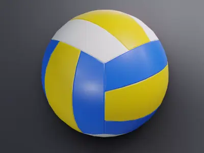 volleyball ball Low-poly 3D model buy