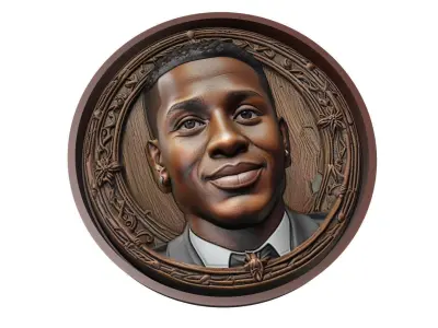 Rodrygo Footballer Medallion 3D print model
