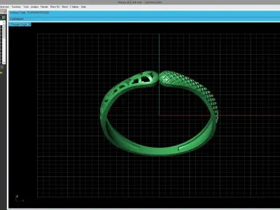 Women Ring Fancy Ring Plain light weight STL 3DM Printable 3D print model 7