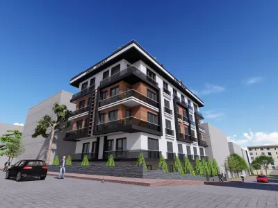 a building in istanbul  1 Low-poly 3D model