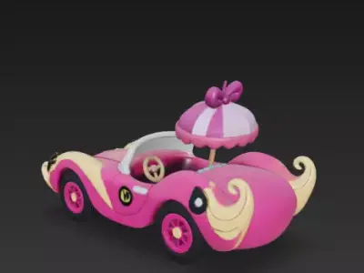 Wacky Races - Compact Pussycat 3D print model