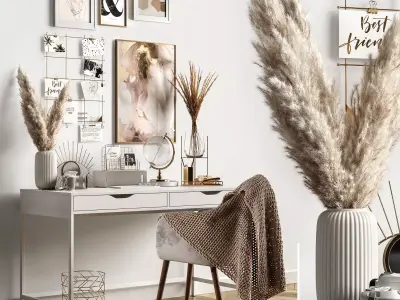 Designers workplace 3D model