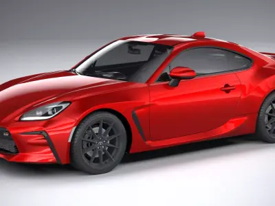 Toyota GR 86 2022 LowPoly 3D model